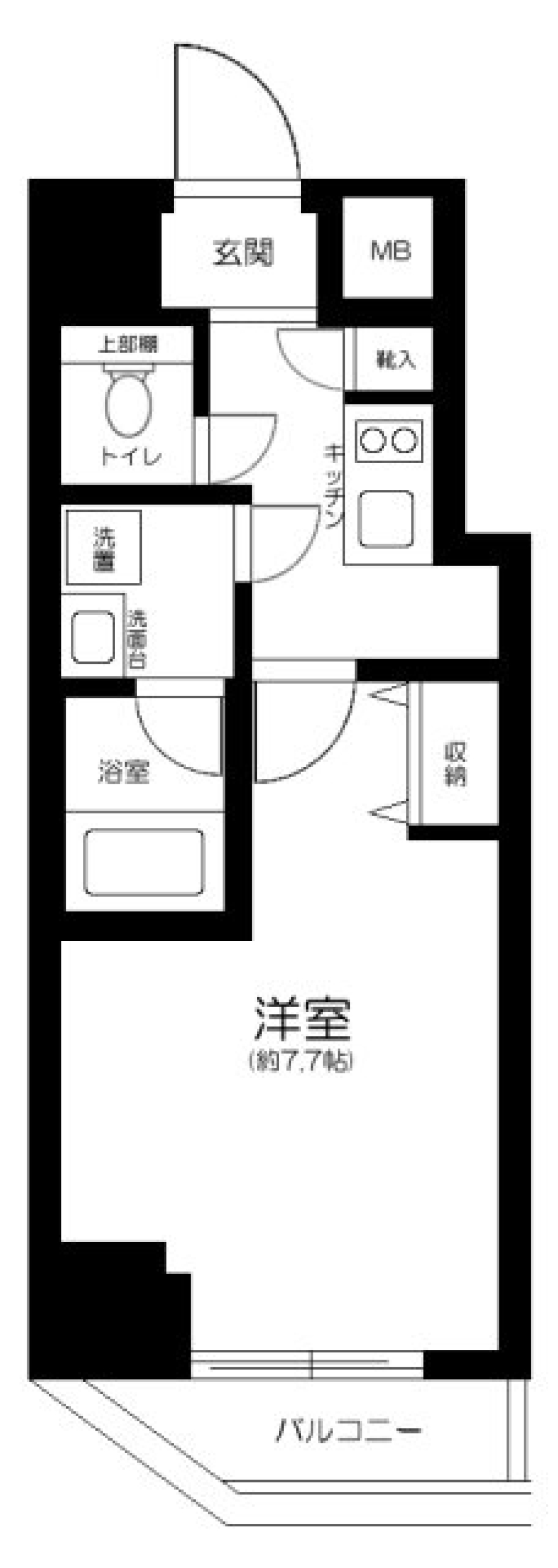 レオーネ板橋本町駅前 704号室の間取り図