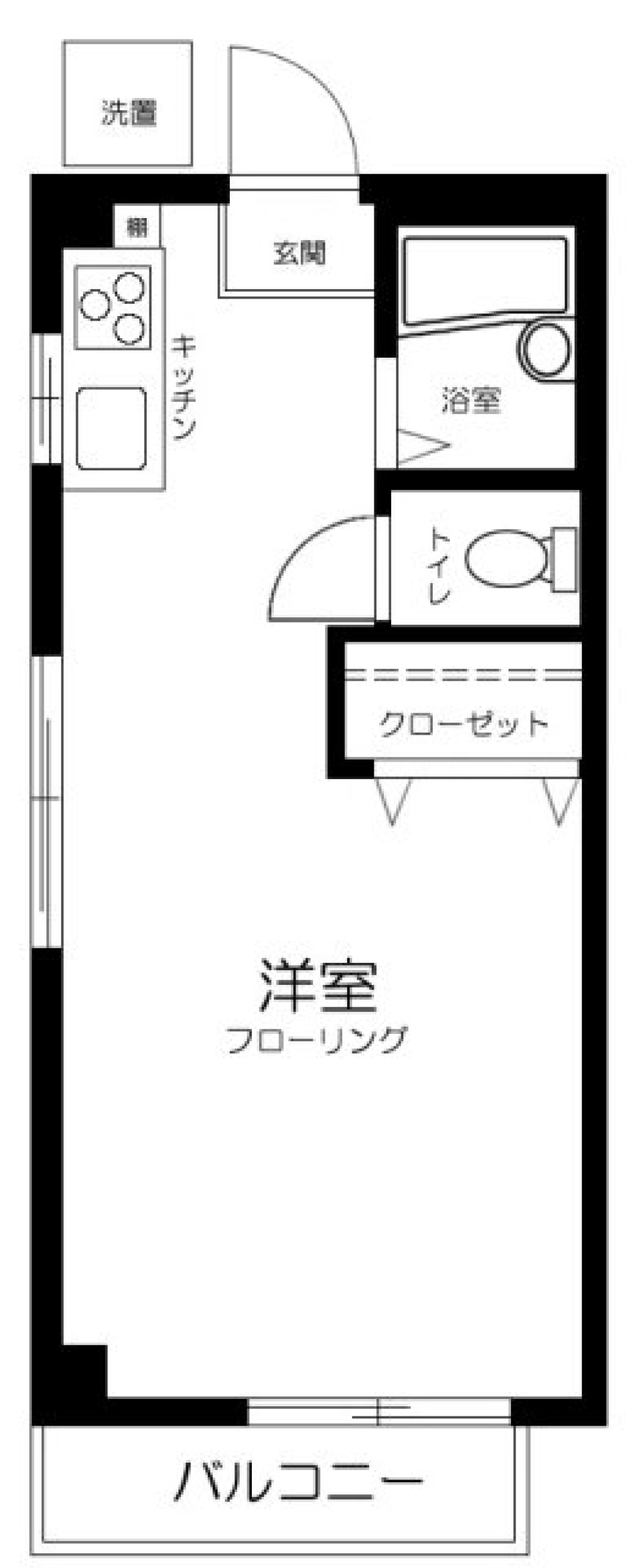 ミヤハイツ　203号室の間取り図