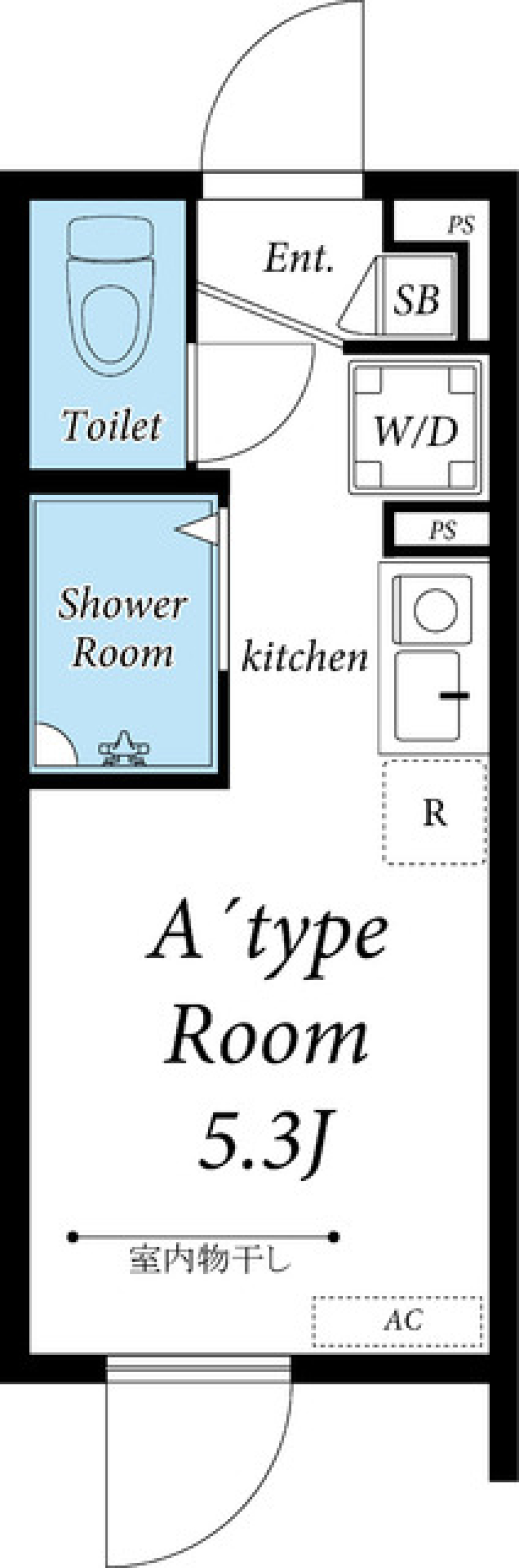 リブリ・彩縁　202号室の間取り図