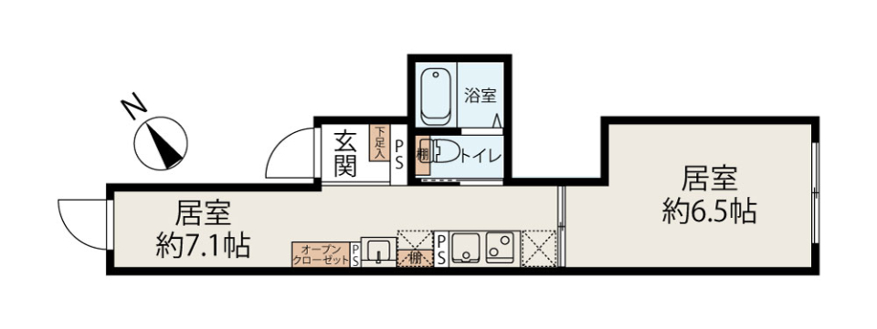 Alivio 千石　302号室の間取り図