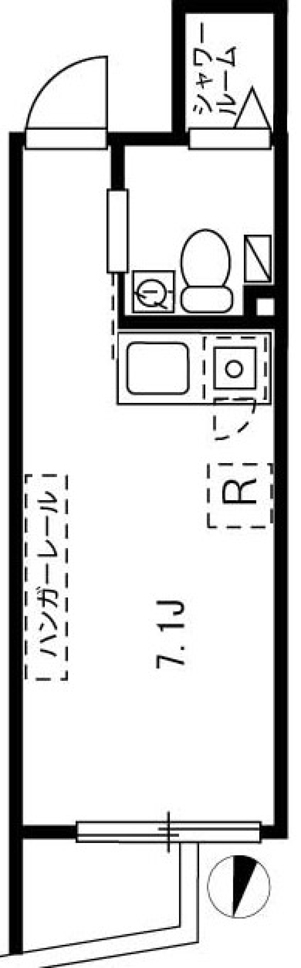 プロト大岡山　2号室の間取り図
