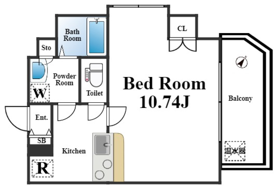 クレアール巣鴨　802号室［ペット可］の間取り図