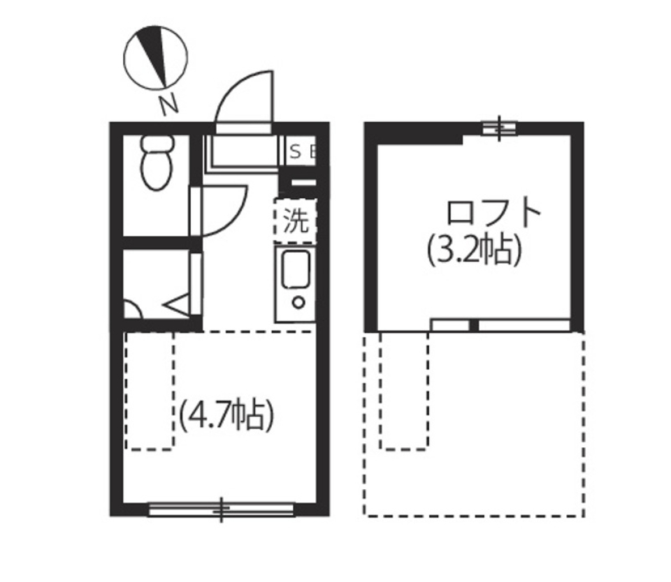 ハーモニーテラス高円寺南Ⅳ　205号室の間取り図
