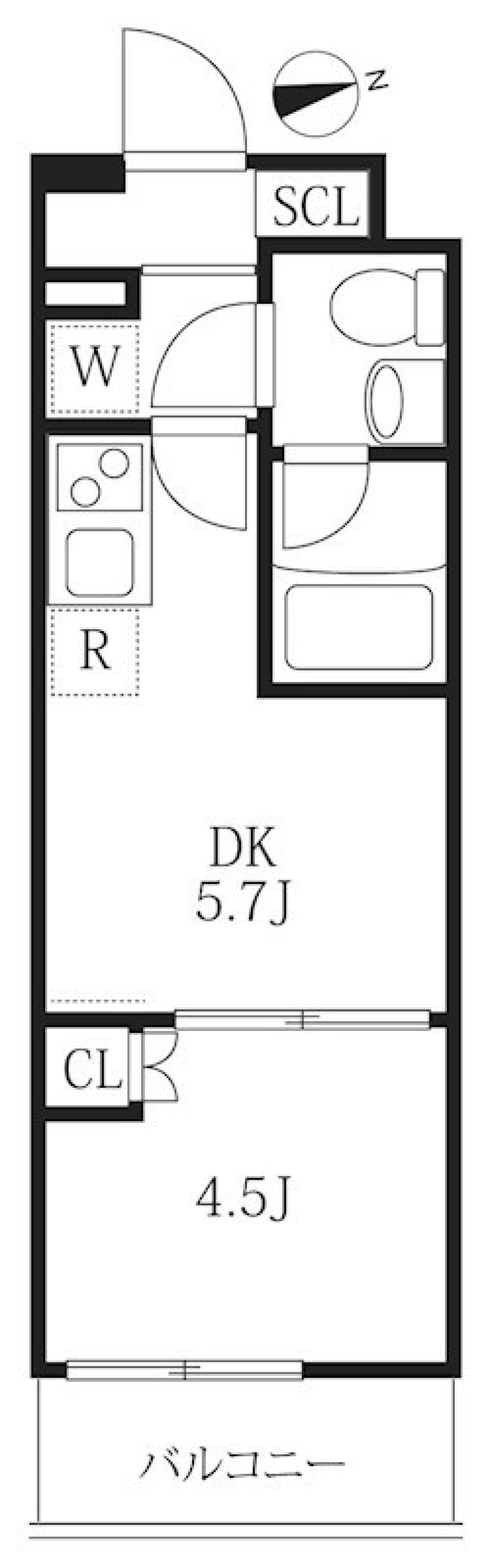 ハーモニーレジデンス神楽坂ヒルズファースト　503号室［ペット可］の間取り図