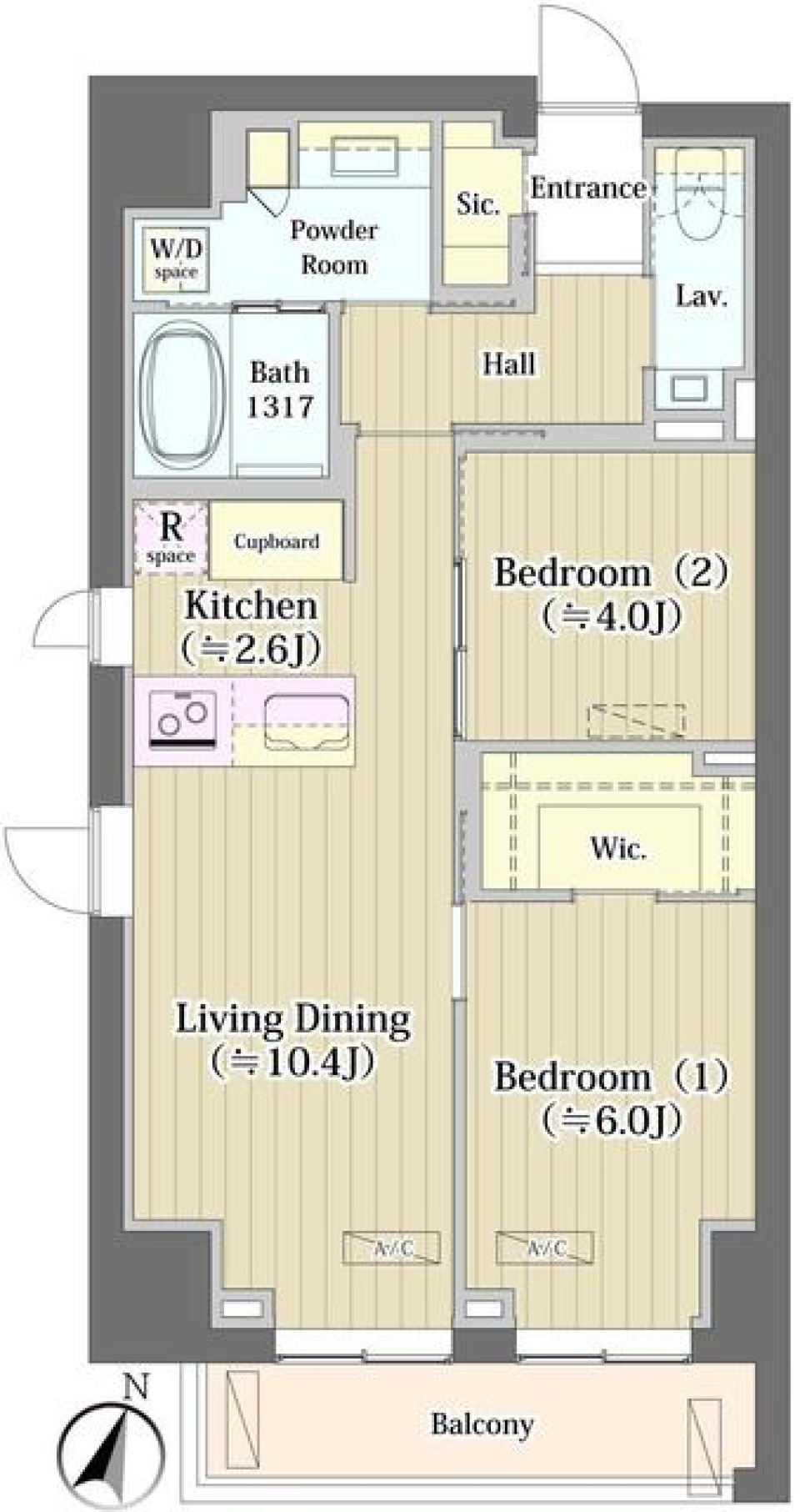 Ｔ．ｂｒａｎｄ世田谷　103号室の間取り図