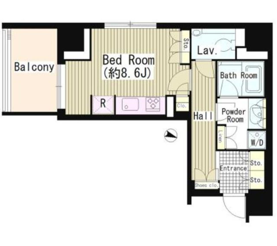 パークコート・ジオ永田町　301号室の間取り図