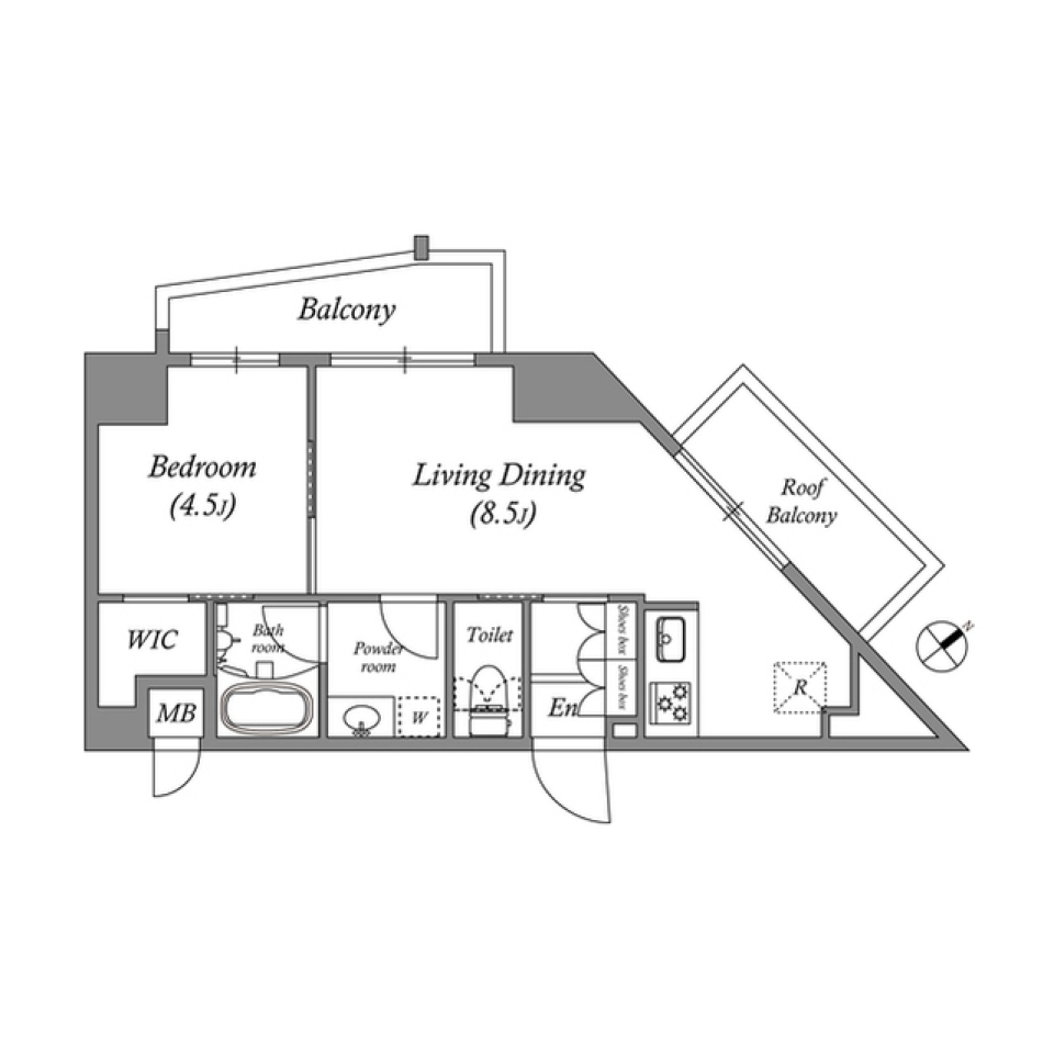 ISM練馬　705号室の間取り図