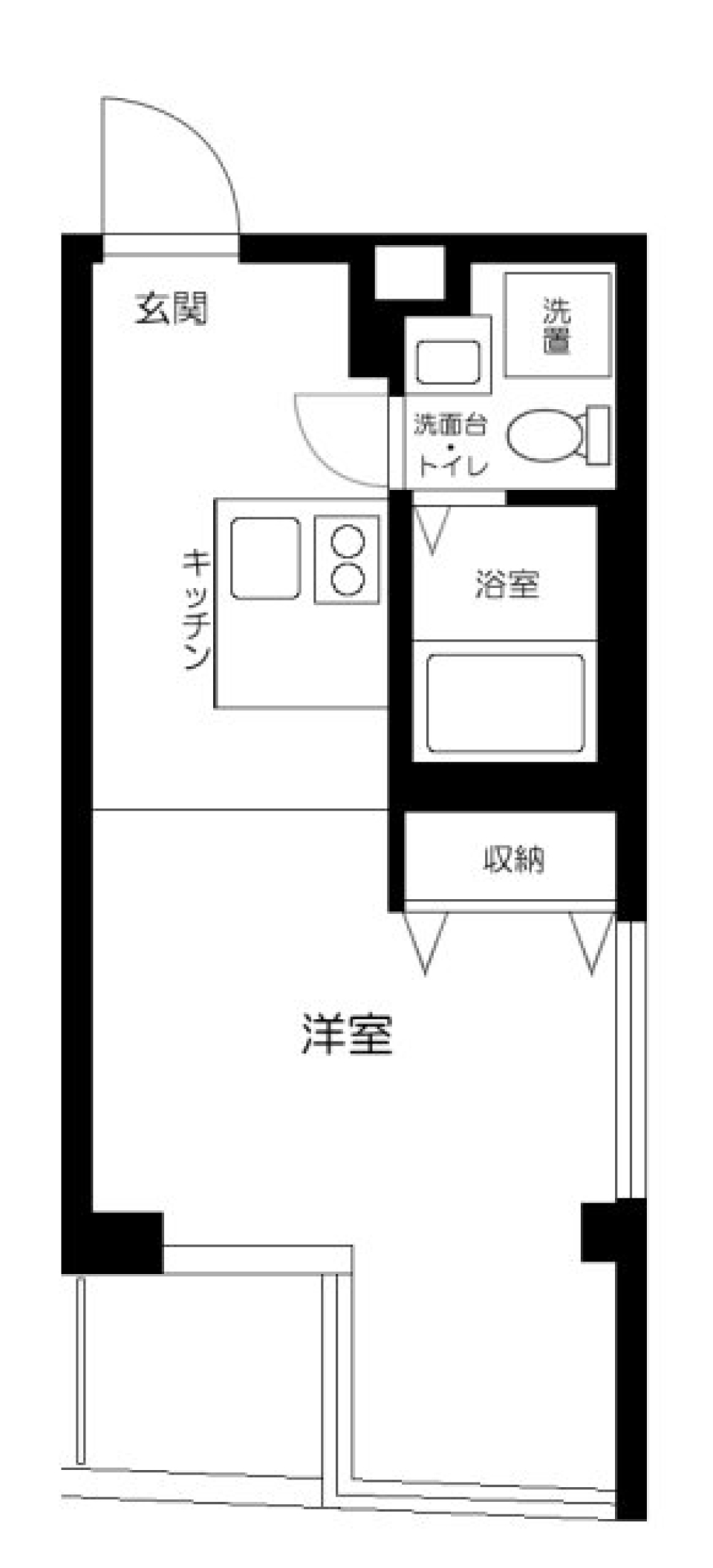 ｔｒｉａｓ１２９　303号室の間取り図