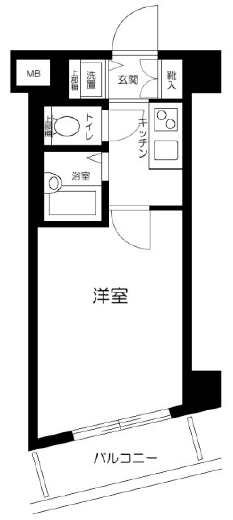 フェニックス笹塚弐番館　208号室の間取り図