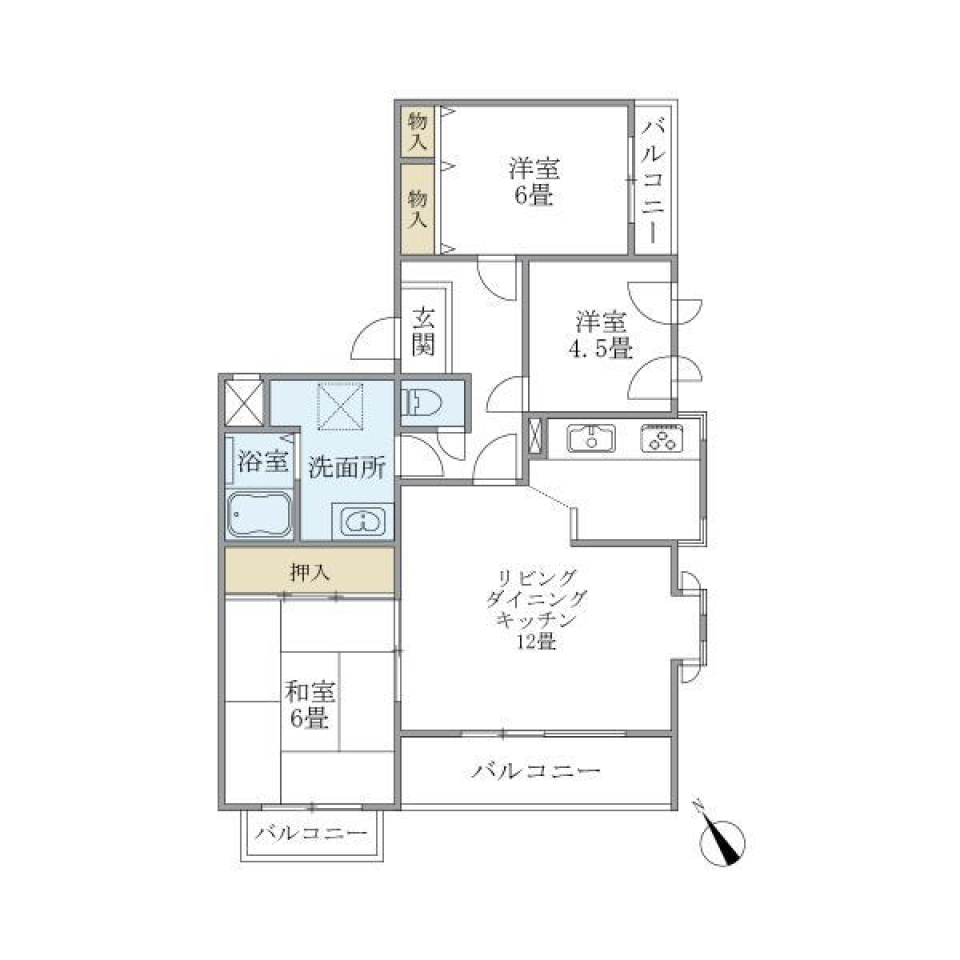 ヴェール久我山　116号室の間取り図