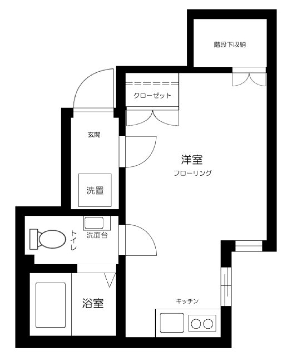 カサーディア蒲田　103号室の間取り図