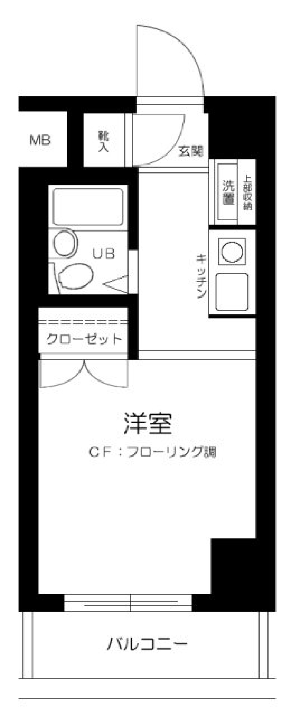 スカイコート世田谷用賀　501号室の間取り図