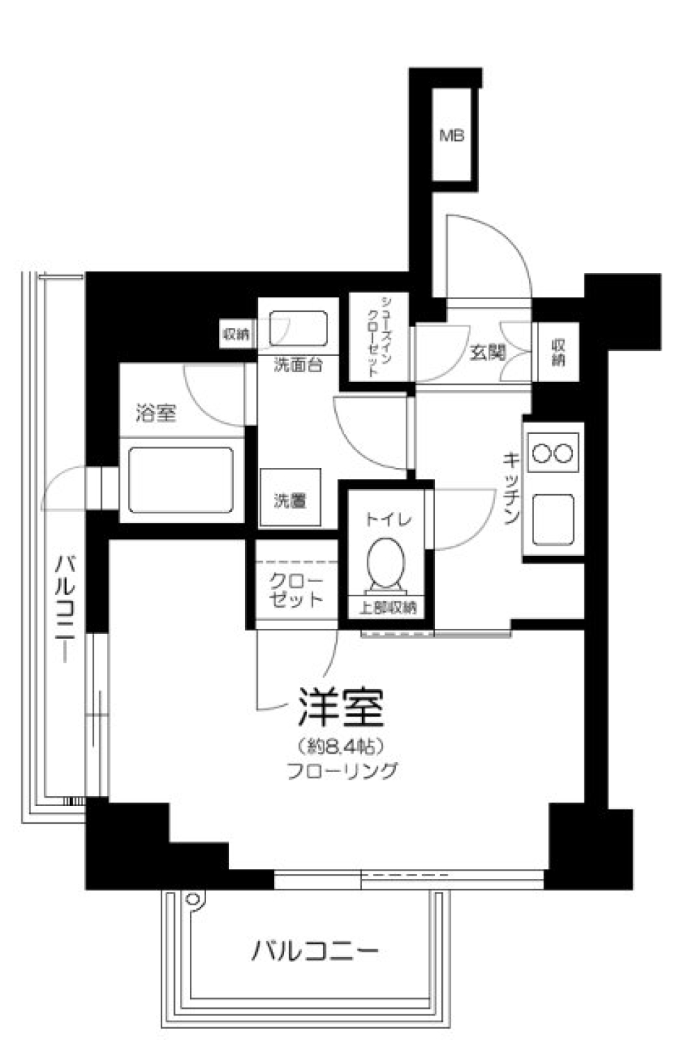 ピアース中野坂上　209号室［ペット可］の間取り図