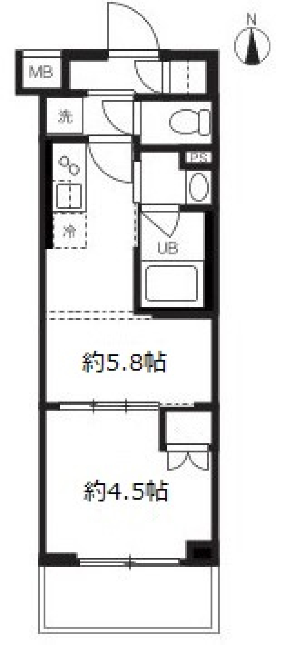 仮）大田区蒲田本町1丁目マンション　0501号室［ペット可］［新築］の間取り図