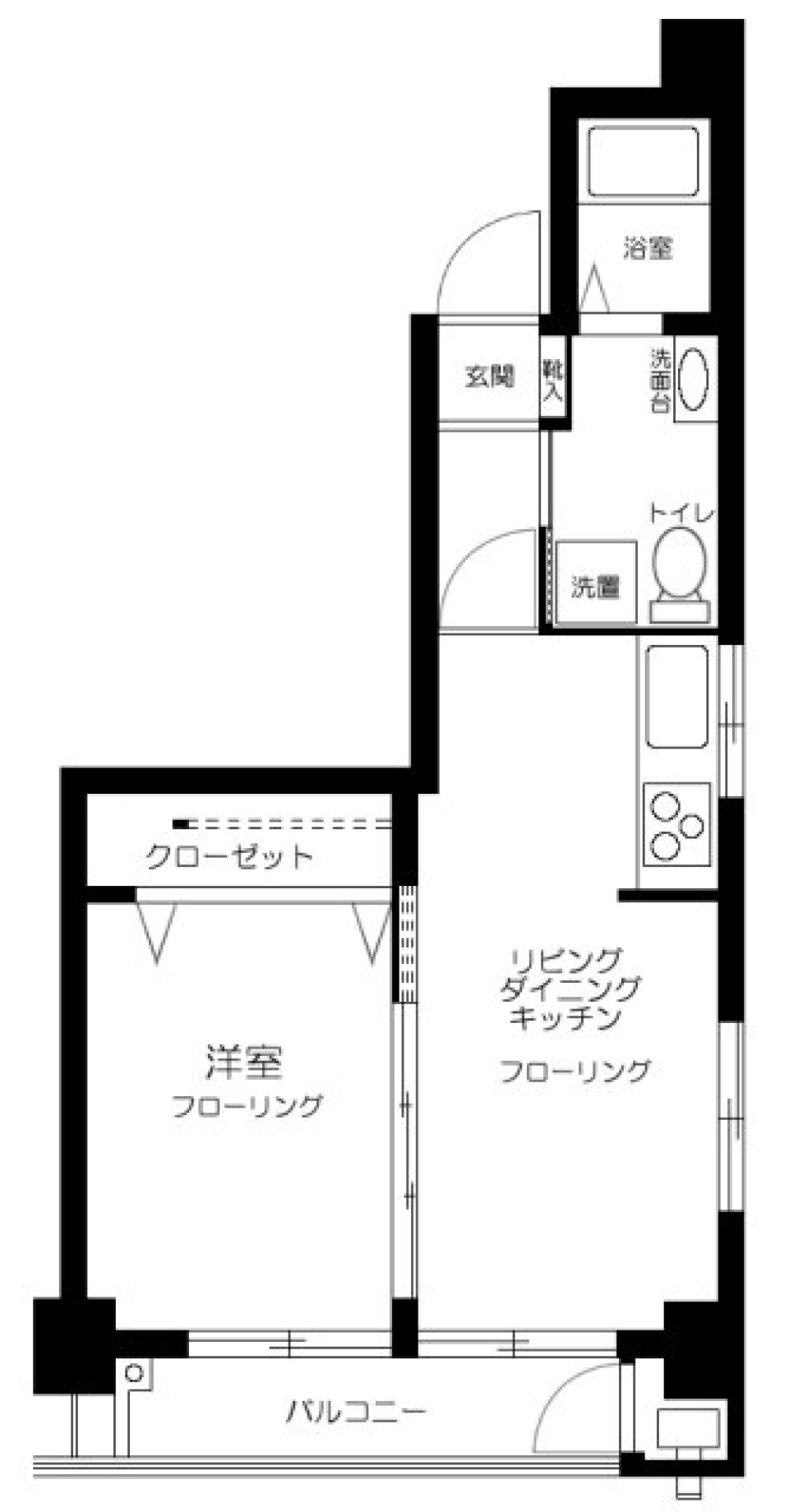 ライオンズマンション不動前 302号室の間取り図