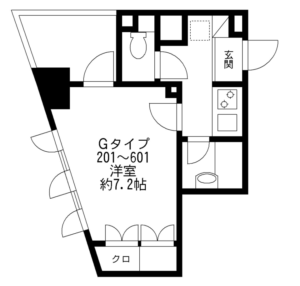 プライムアーバン番町　601号室の間取り図