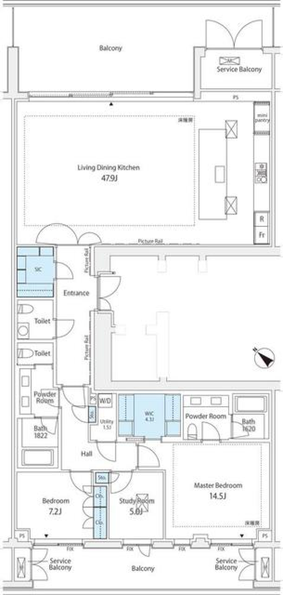 ＭＡＲＱ　ＯＭＯＴＥＳＡＮＤＯ　ＯＮＥ　３階の間取り図