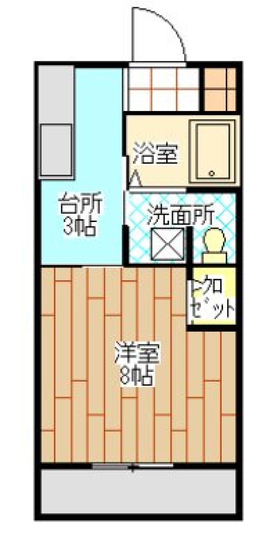 光照らすマイルーム~白にこだわって~の間取り図