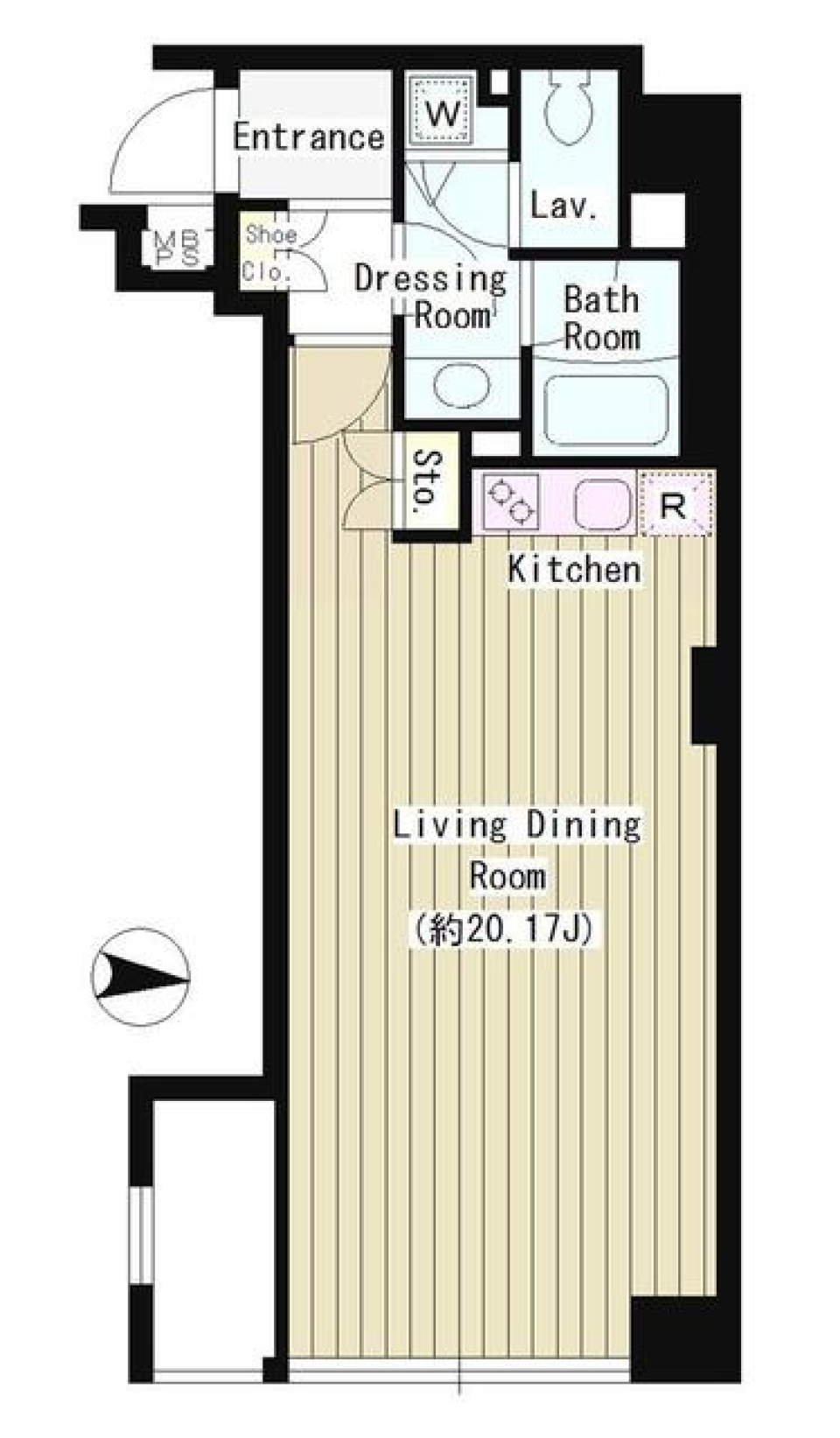 Ｃｒｅａｒｅ麹町　501号室の間取り図