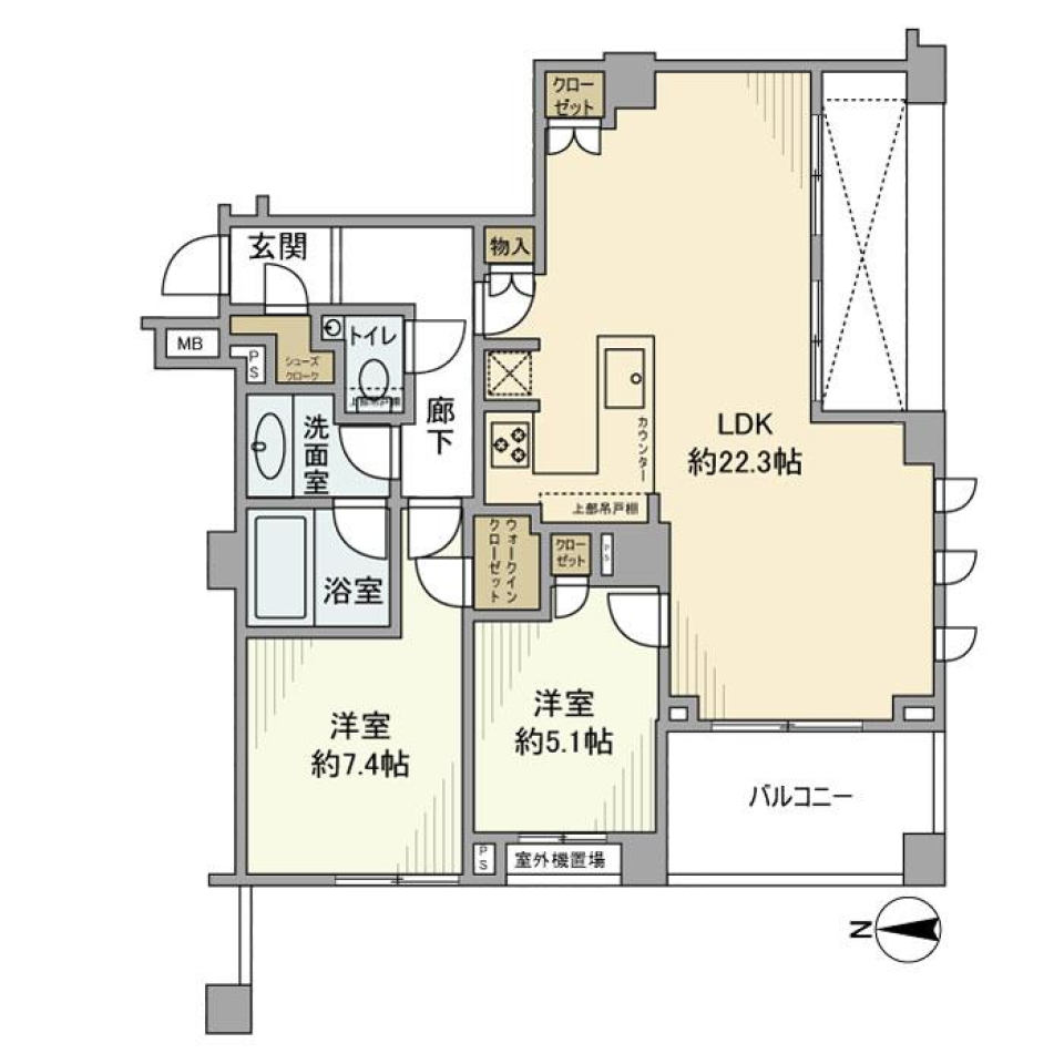 代沢パークハウス　305号室の間取り図