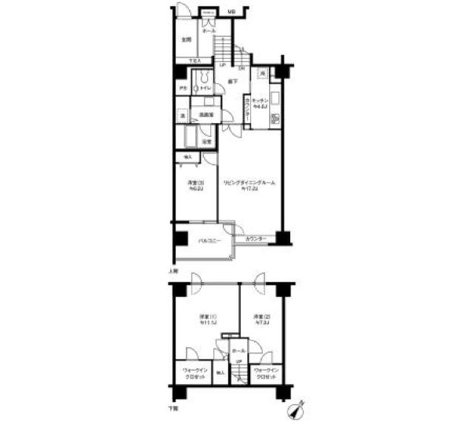 参宮橋マンション　109号室の間取り図