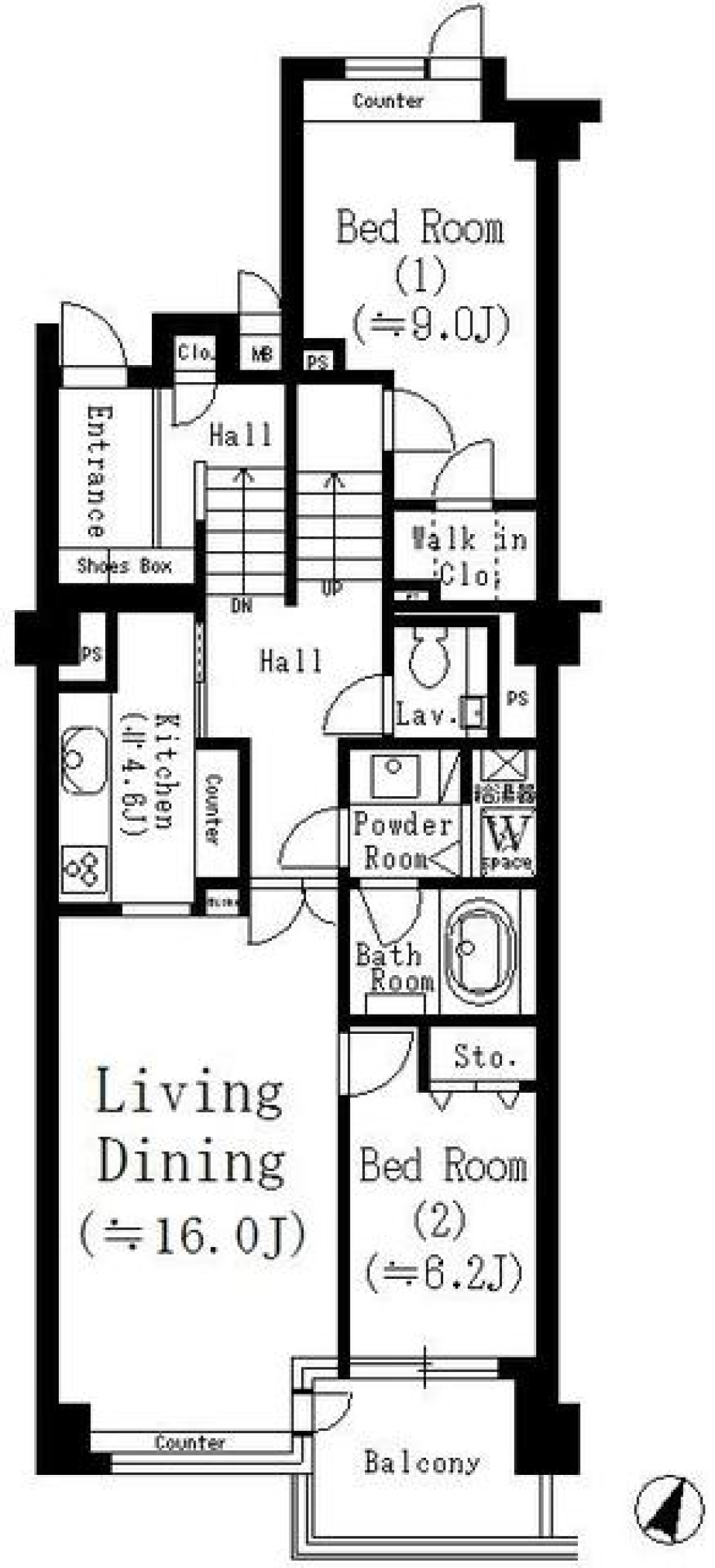 参宮橋マンション　119号室の間取り図