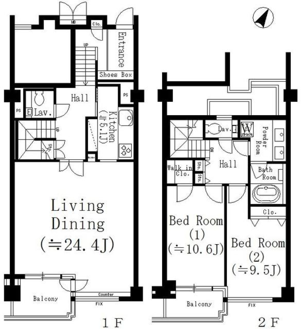 参宮橋マンション 506号室の間取り図