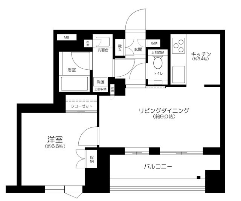 アトラス白金台レジデンス　801号室　［ペット可］の間取り図