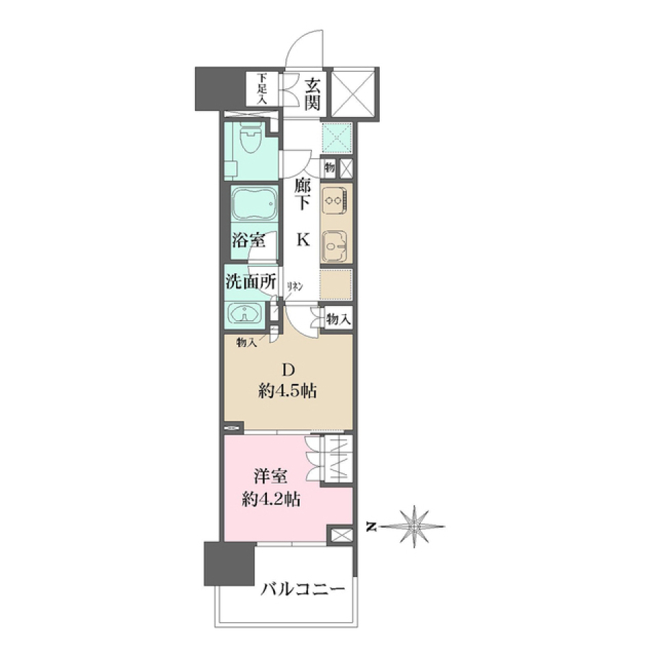 ザ・パークハウスアーバンス渋谷　602号室［ペット可］の間取り図