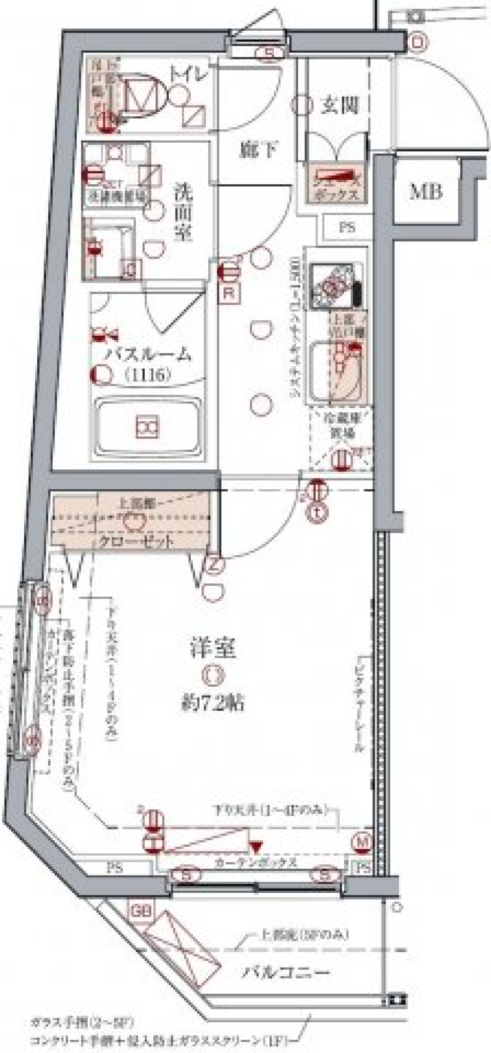 クレヴィスタ練馬桜台　410号室の間取り図