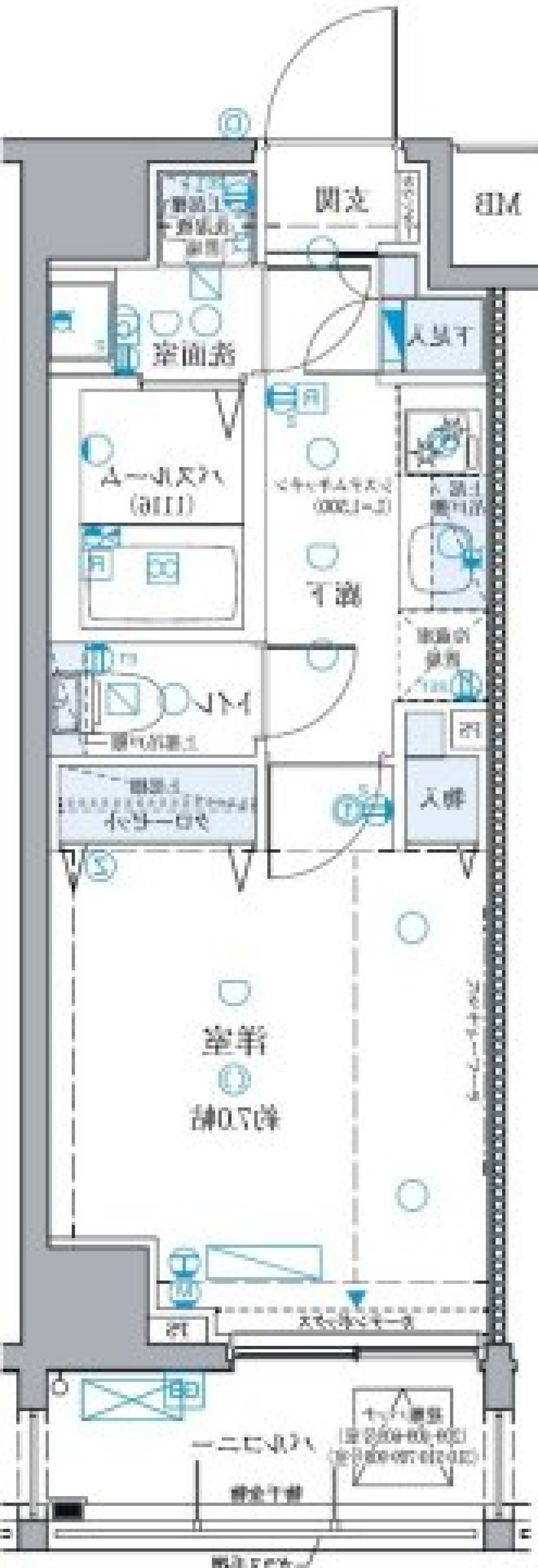 クレヴィスタ板橋西台Ⅲ　514号室［ペット可］の間取り図