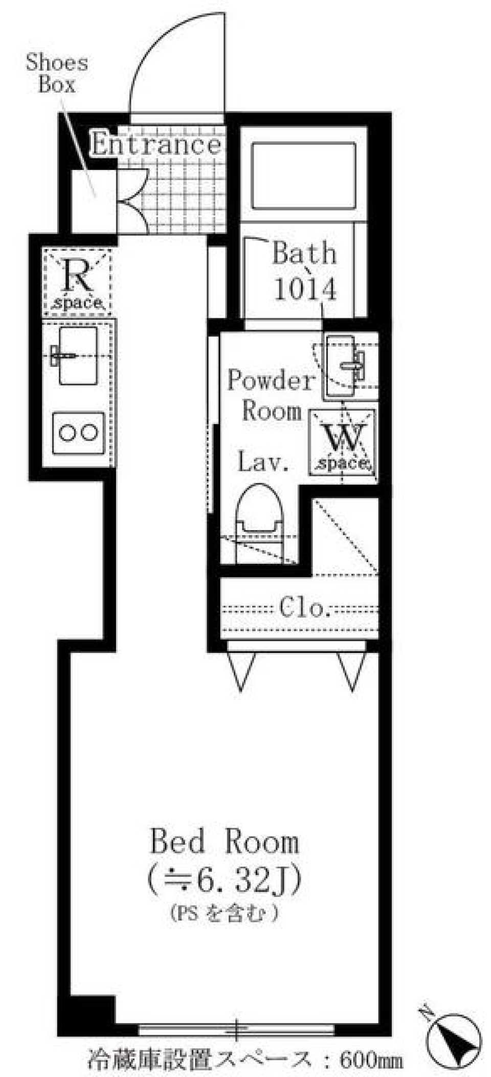 ＡＳＴＩＬＥ目黒不動前　304号室［新築］の間取り図