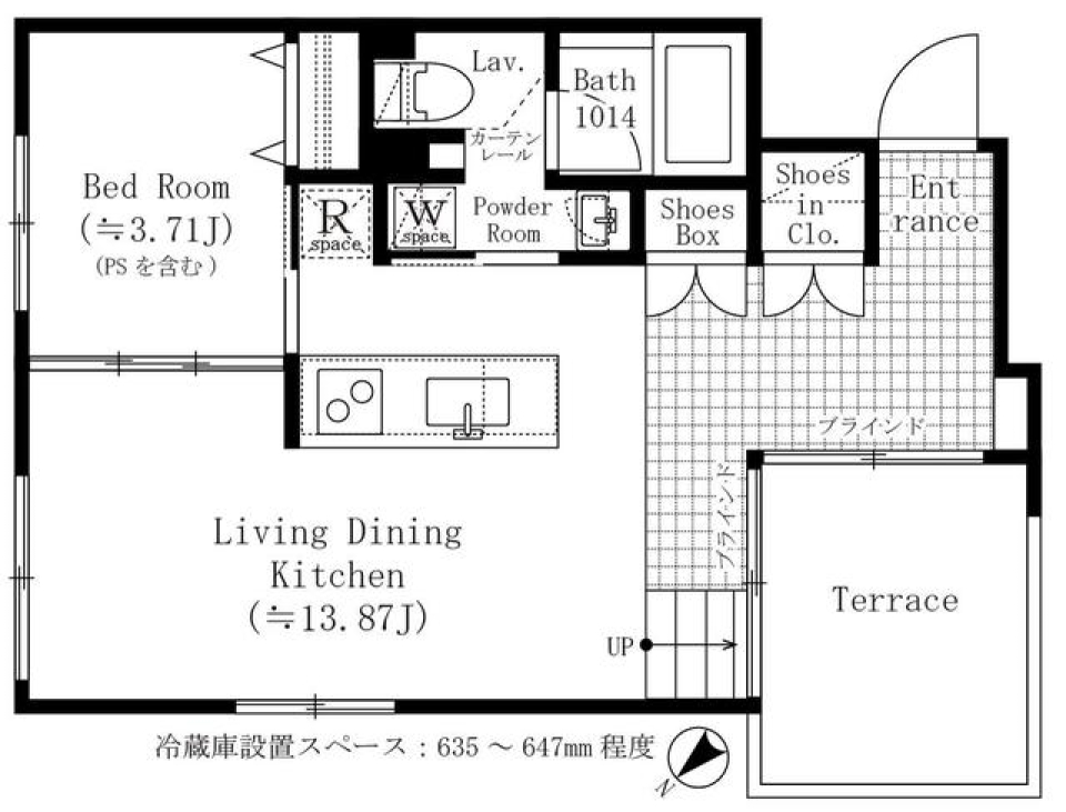 ＡＳＴＩＬＥ目黒不動前　103号室［新築］の間取り図