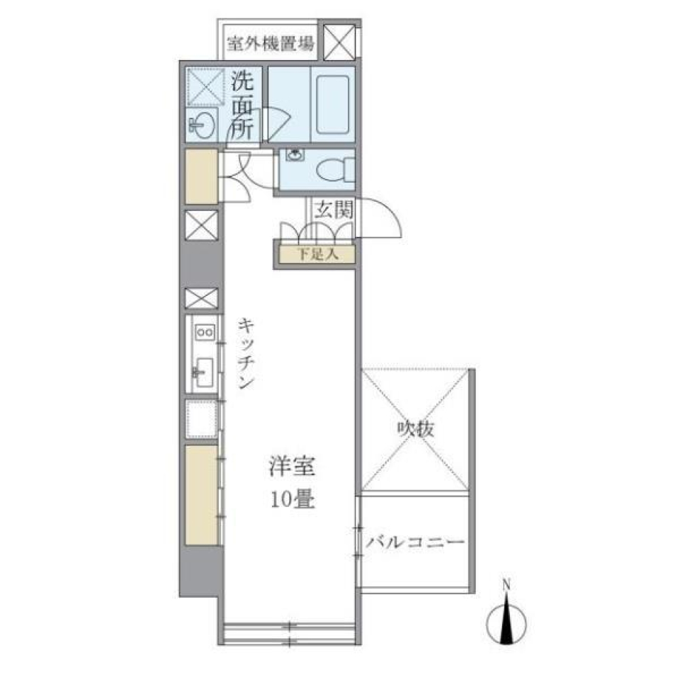 東京松屋ＵＮＩＴＹ　606号室の間取り図