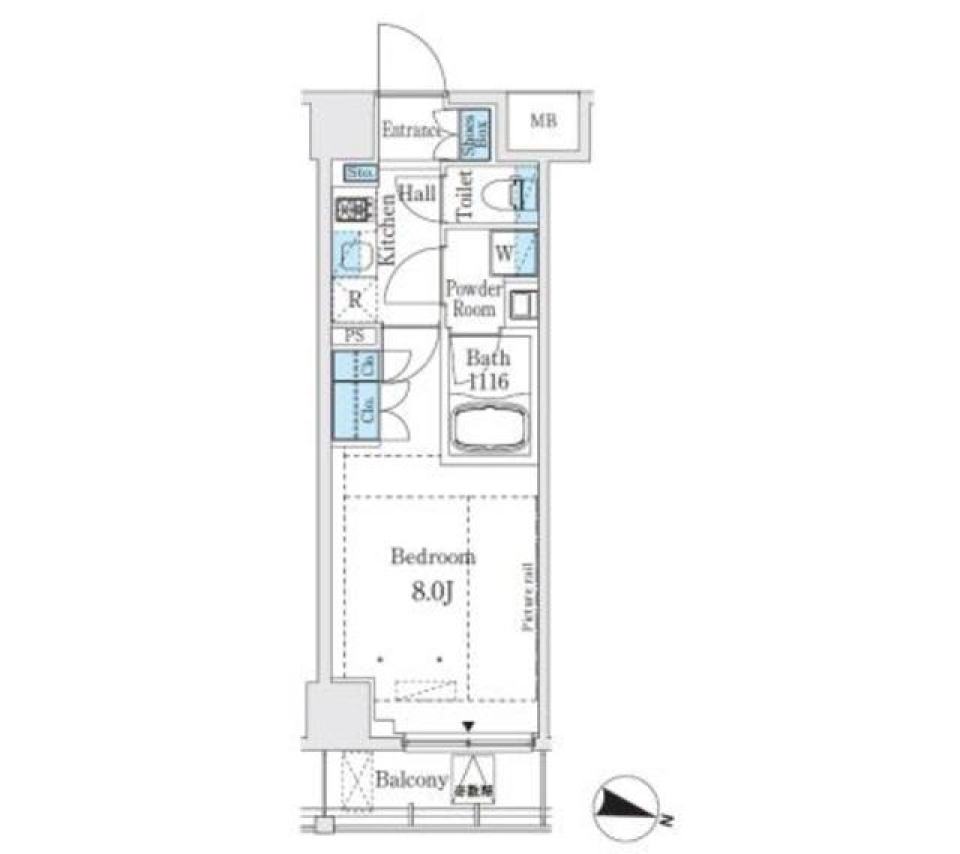 ＧＬＡＣＩＥＲ大塚　505号室の間取り図