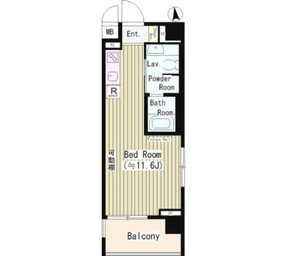 コーボック桜ヶ丘　203号室の間取り図