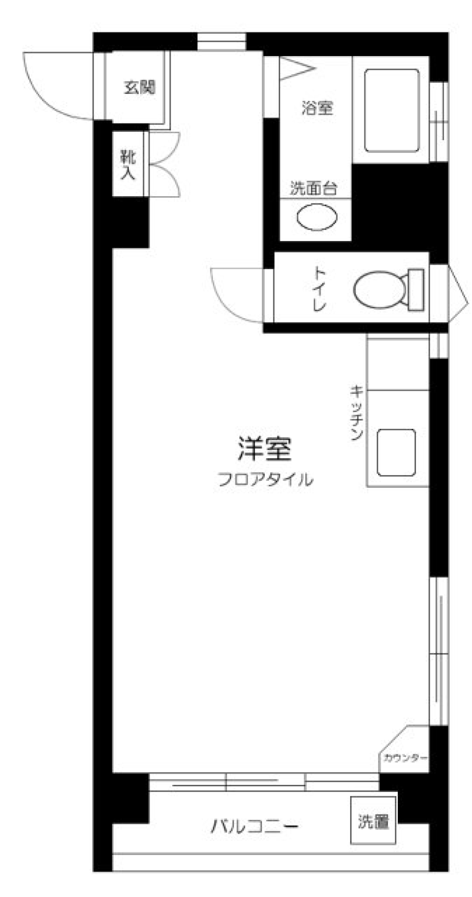 目黒第３コーポ　205号室の間取り図