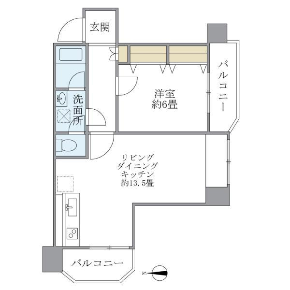 ＴＳ大森ハイム　403号室の間取り図