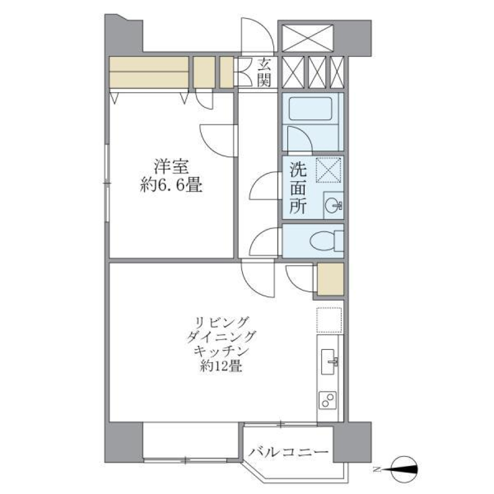 ＴＳ大森ハイム　501号室の間取り図