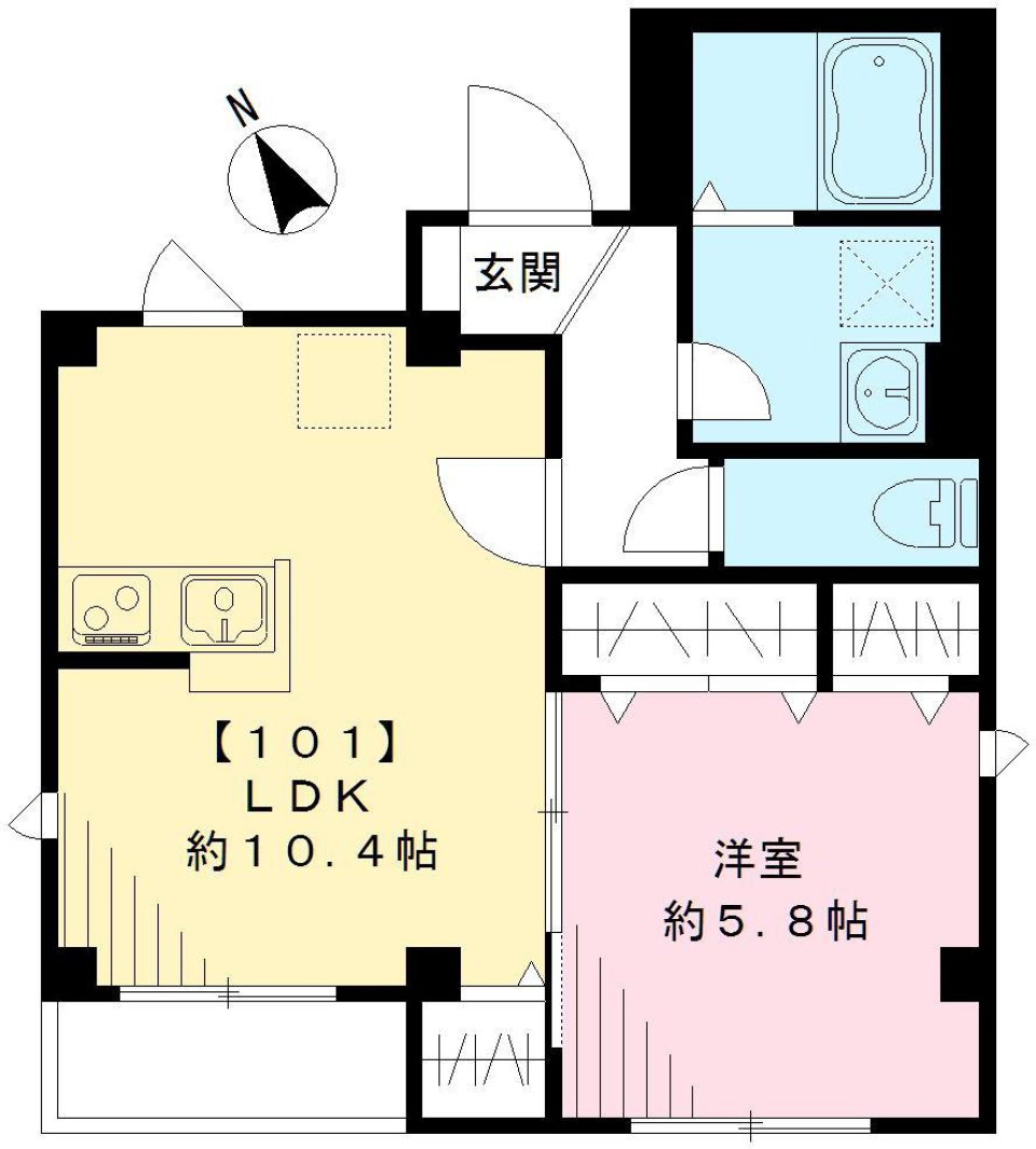 LUXIA　ラクシア（ZEH-M Ready）　101号室の間取り図