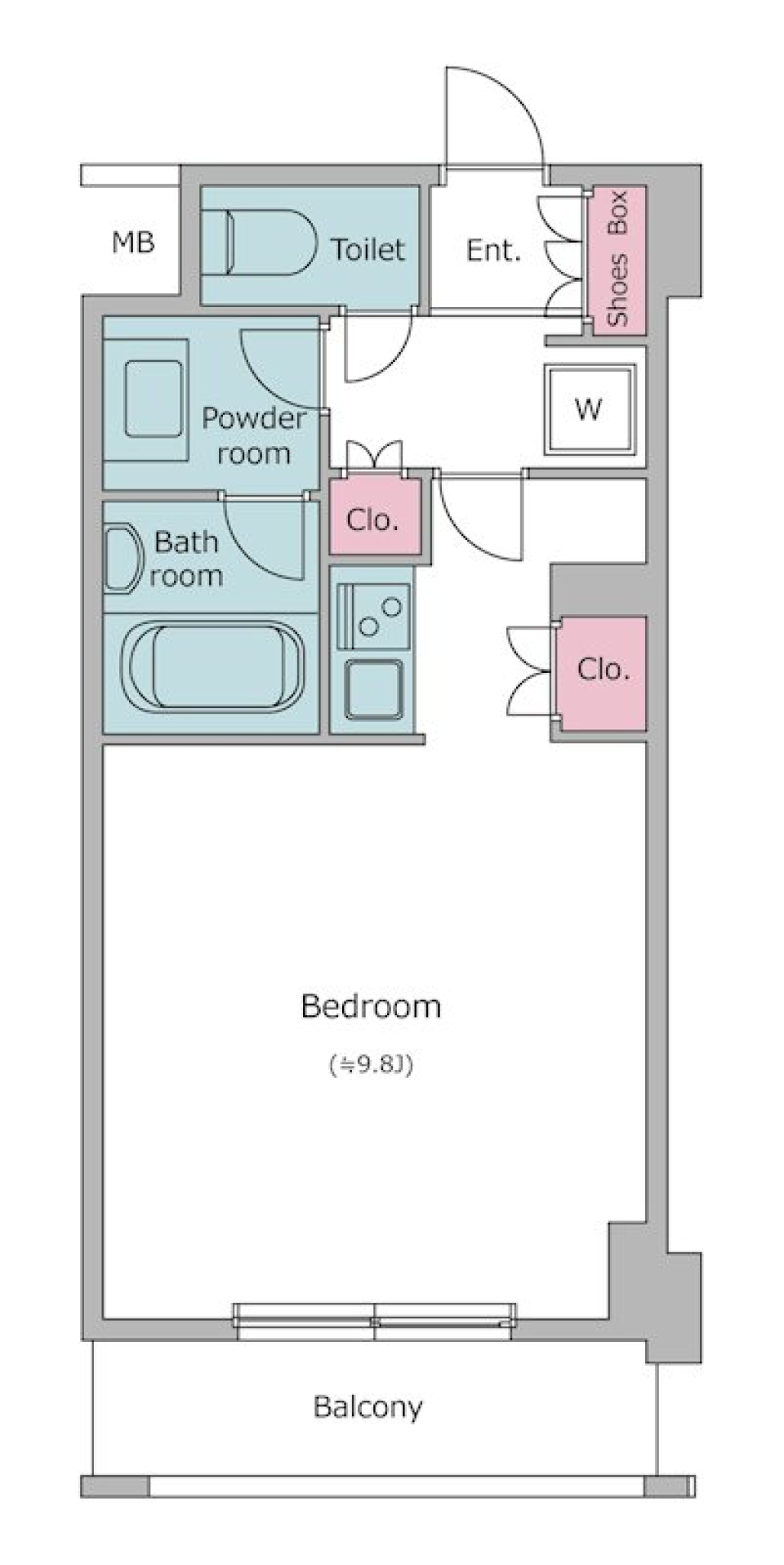 レジディア九段下 1003号室の間取り図