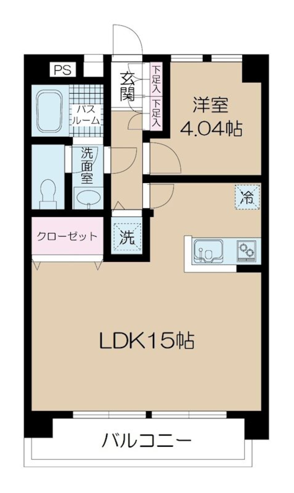 千歳船橋オリンピックマンションG-2 102号室の間取り図