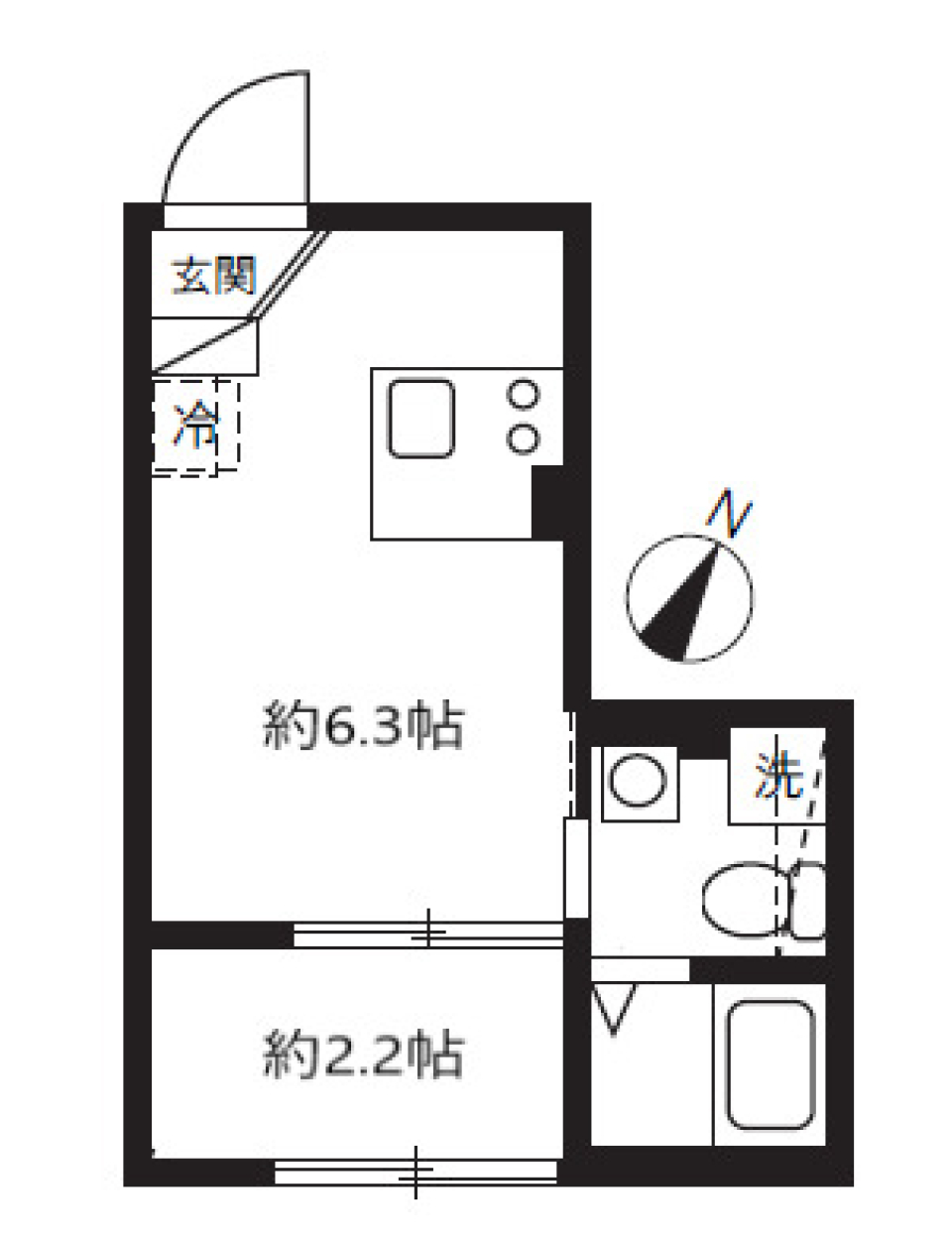 アピチェ田園調布 0202号室［新築］の間取り図