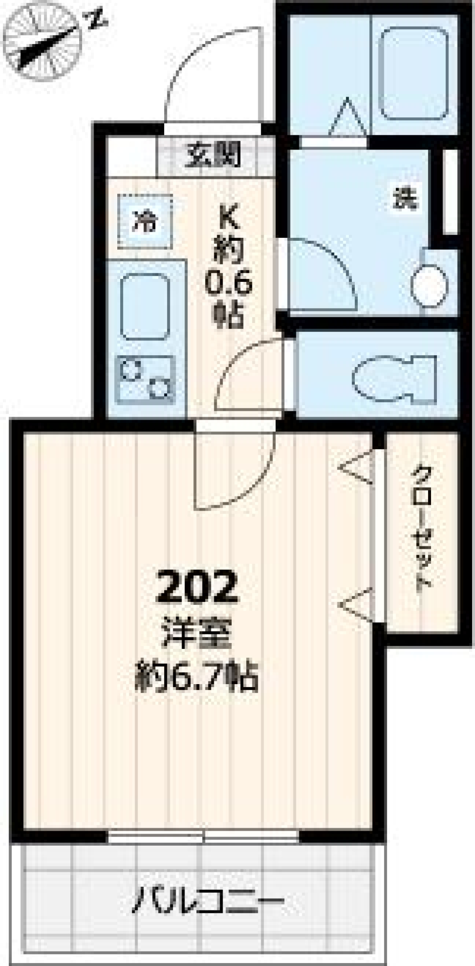 晴桜　セイラ 202号室の間取り図
