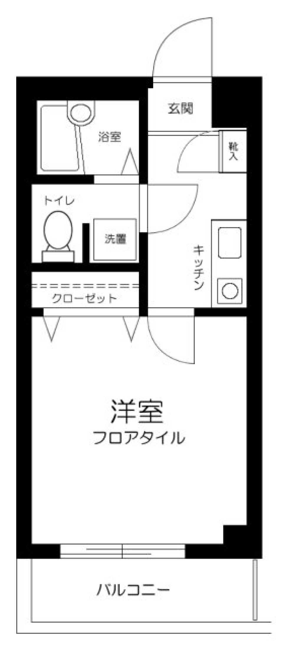 サンセール尾久 304号室の間取り図