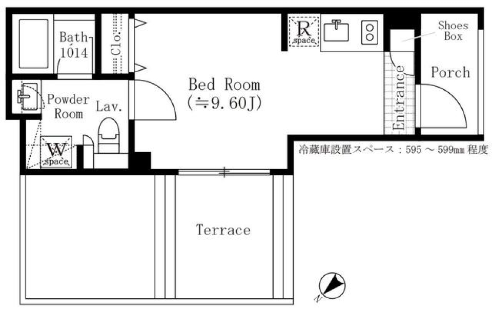 ＡＳＴＩＬＥ目黒不動前 104号室の間取り図