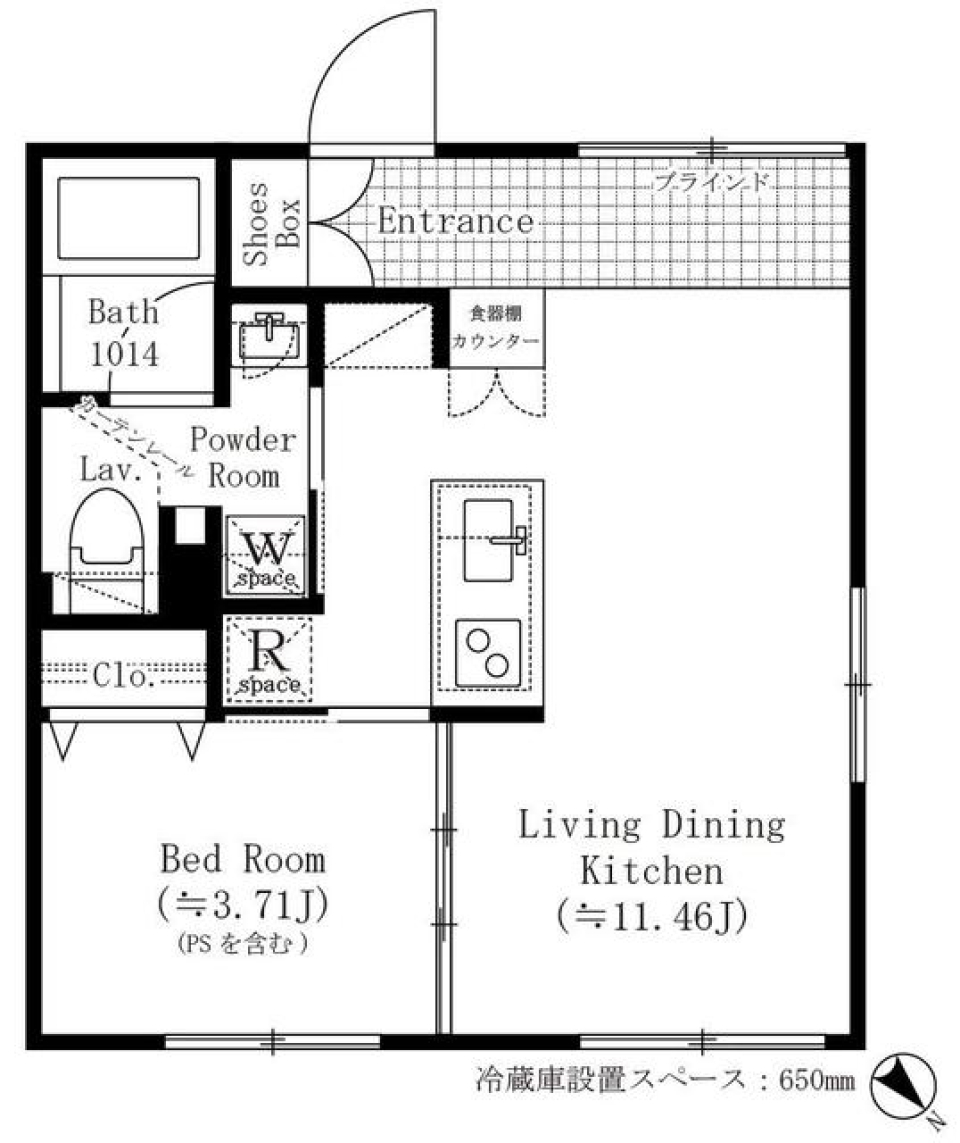 ＡＳＴＩＬＥ目黒不動前　202号室［新築］の間取り図