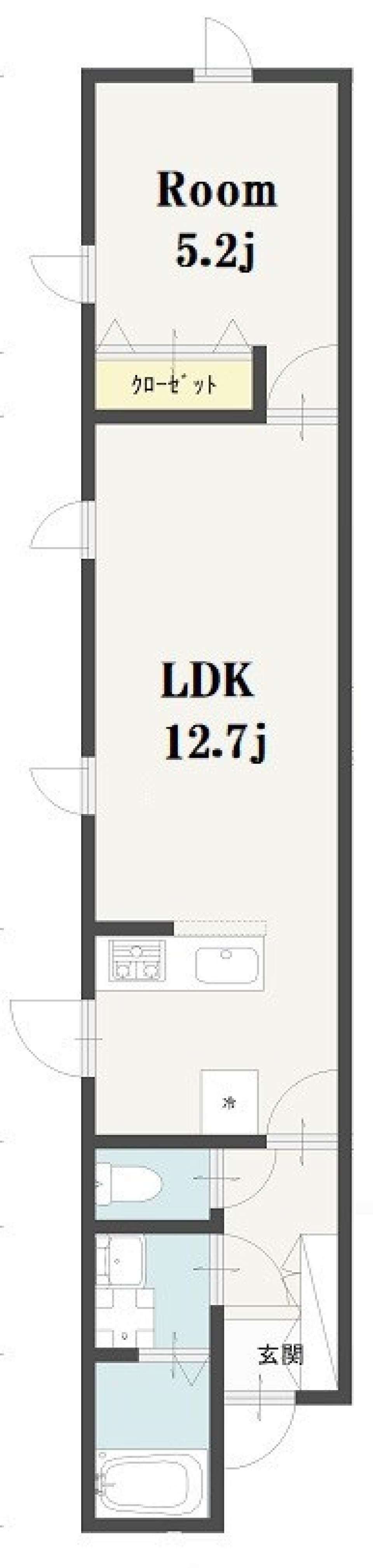 Imagawa Mid Garden Suite 214号室［新築］の間取り図