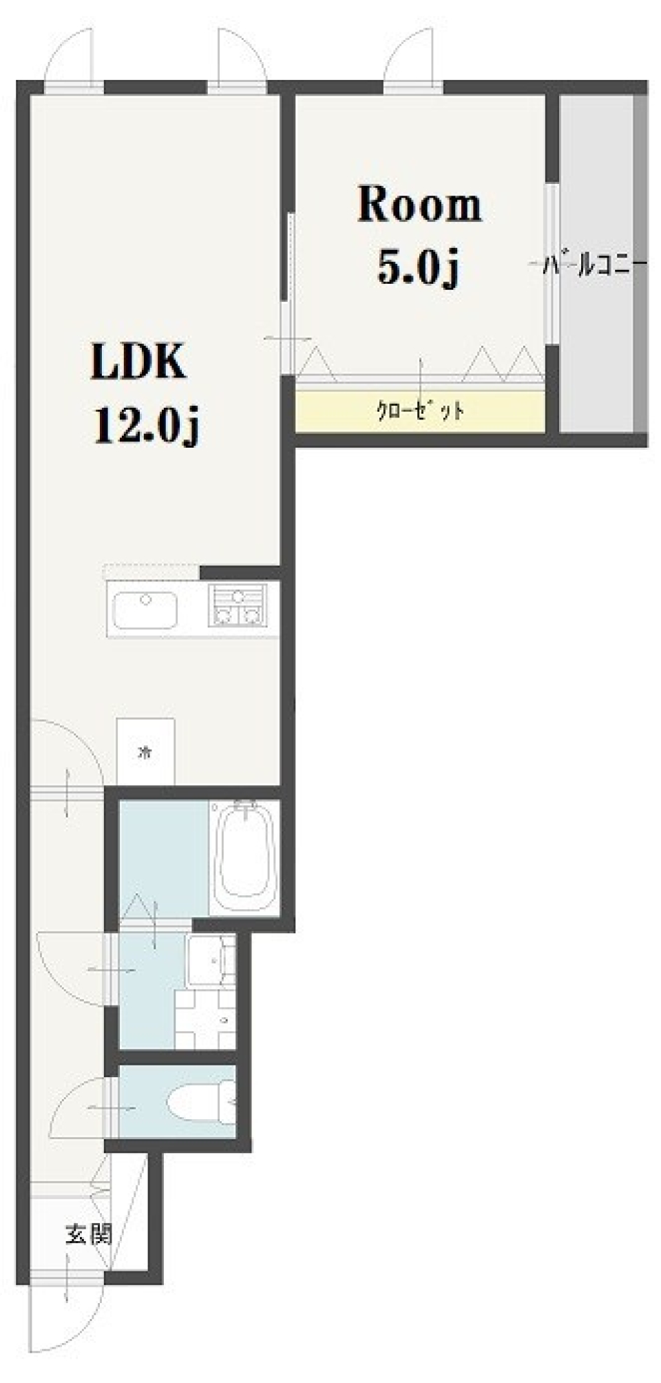 Imagawa Mid Garden Suite 213号室［新築］の間取り図