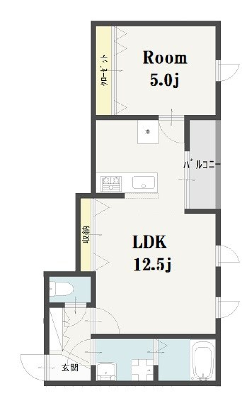 Imagawa Mid Garden Suite 112号室［新築］の間取り図